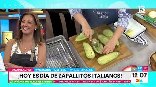 Camila Chef prepara zapallitos italianos rellenos  Tu Día  Canal 13 [upl. by Gill]