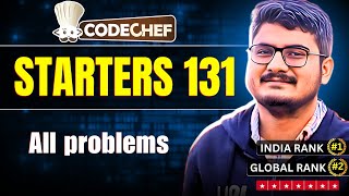 CodeChef Starters 131 Solution Discussion with Red Coder [upl. by Eitsyrk]