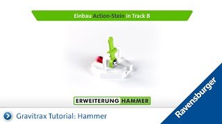 GraviTrax Bauanleitung Kugelbahn Tutorial zum Action Stein Hammer [upl. by Irtimed]