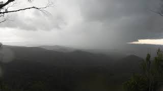 From Hanging Rock NSW looking at NUNDLE before the hail cell 291021 Timelapse [upl. by Rehtse]