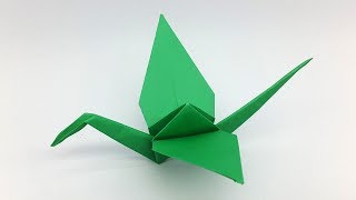 How to make a Paper Crane  Origami Crane Folding Instructions [upl. by Nuavahs261]