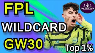 FPL WILDCARD GAMEWEEK 30  Fantasy Premier League tips 2324 [upl. by Garzon]