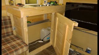 Pop Up Camper to Hardside Conversion  Part 14  Kitchen Counter Cabinetry [upl. by Yhtac]