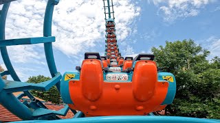 SIX FLAGS BOOMERANG ROLLER COASTER  Back Seat POV [upl. by Knox646]