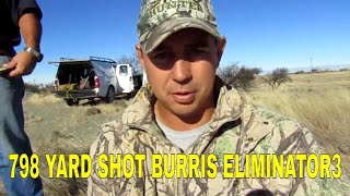 Burris Eliminator 3 798 Yard shot [upl. by Adlaremse685]