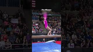 One of the only allaround competitions she ever lost😳 gymnastics beam simonebiles lost [upl. by Nikolia258]