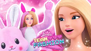 Equipo PINK ¡Conoce a las muñecas Cutie Reveal Nivel 4  Barbie Team Fashion  Barbie [upl. by Liatris]