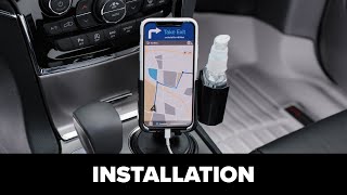 WeatherTech CupFone® Hand Sanitizer Holder Installation [upl. by Gnahk]