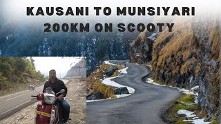 😍🥰😊Unbelievable View 👌  In Munsiyari Uttarakhand On Road Trip 🛣️ With Scooty 🛵 [upl. by Henrion]