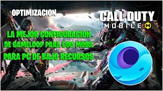 CALL OF DUTY MOBIL COMO DESCARGAR INSTALAR GAMELOOP EN PC DE BAJO RECURSOS MEJOR CONFIGURACION [upl. by Annavas]