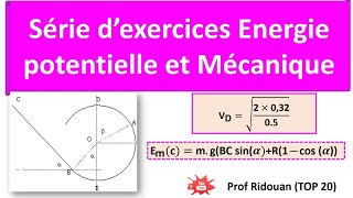 serie dexercices energie potentielle et energie mécanique [upl. by Assenay]