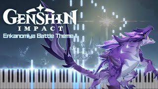 Enkanomiya Battle Theme 2  Genshin Impact Synthesia [upl. by Aramad]