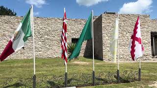 Nine Flags over Goliad  Presidio La Bahía Goliad Texas [upl. by Levana931]