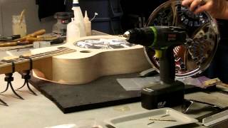 Beard Resonator Guitar Kit ConstructionPart 14Baffle InstallationGary Clardy [upl. by Grane217]