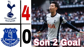 Tottenham vs Everton 40 HIGHLIGHTS amp Goals  son heung min two Goal vs everton today [upl. by Killarney]