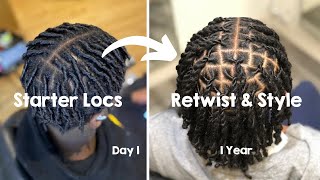 Locs Journey For Men Compilation ✨ 8 Dreadlocks Transformation From Day 1  Up To 2 Years  Tips 📝 [upl. by Ramirolg88]