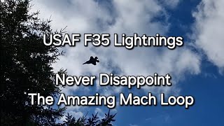 Fantastic F35 Lightning Stealth Fighter Aircraft in the Mach Loop valleys plus a nice bonus 😀 [upl. by Geneva]