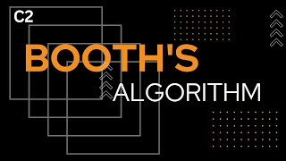 Booths Algorithm with Solved Example  COA lecture [upl. by Gnanmas]