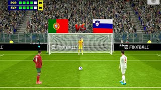 Portugal vs Slovenia Penalty Kick đź”Ą  C Ronaldo vs B Sesko đź”Ą [upl. by Keg]