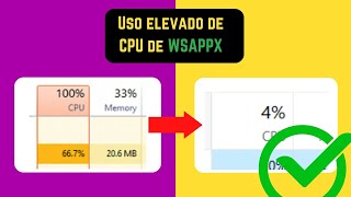 Resolver Uso Elevado de CPU por WSAPPX Spanish [upl. by Ffirahs]