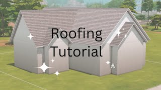 How to Roof in The Sims 4 building tips [upl. by Kaplan]