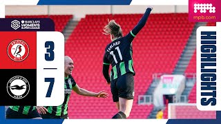 WSL Highlights Bristol City 3 Brighton 7 [upl. by Lugo]