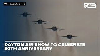 Dayton Air Show celebrates 50 years with Blue Angels [upl. by Ynnhoj106]