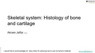 Histology of cartilage and bone 2017 [upl. by Mulligan779]