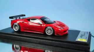 looksmart models 143 Ferrari 458 ITALIA GT2 red Rosso Scouderia [upl. by Torhert43]