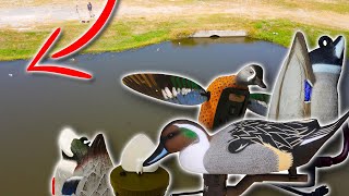 DUCKS EYE View What MOTION DECOYS Look Like from the AIR [upl. by Wons]