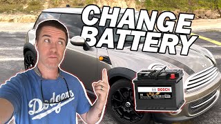 FASTEST Way to Replace Your MINI Cooper Battery 2008  2012 [upl. by Anoiek34]