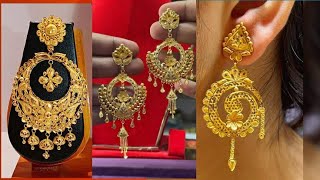 gold earring ke designs  latest gold earring collection ❤ 2024  youtube vedio [upl. by Aliekat52]