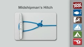 Midshipmans Hitch Knot  How to Tie the Midshipmans Hitch [upl. by Pohsib734]