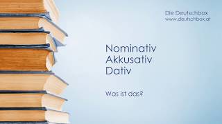 Nominativ Akkusativ Dativ  Was ist das [upl. by Leake155]