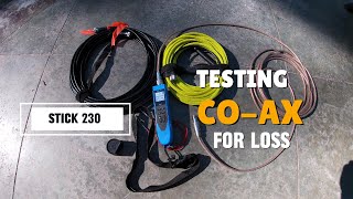 Coax testing with stick 230surprising result [upl. by Kceb421]