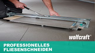 Fliesenschneider TC 710 PW Professionelles Fliesenschneiden  wolfcraft [upl. by Jere]