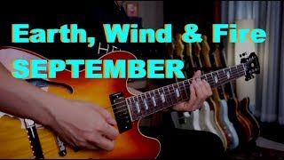 Earth Wind amp Fire  SEPTEMBER  guitar cover by VInai T [upl. by Ahsatniuq]