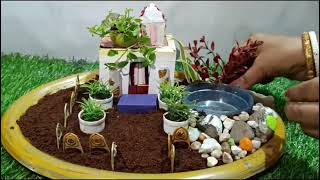 How to make a mini terrarium ll making of a mini terrarium [upl. by Satsok]