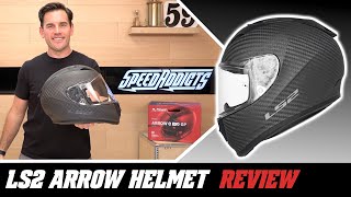 LS2 Arrow Evo Carbon GP Helmet Review at SpeedAddictscom [upl. by Crystie824]