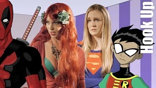 Cartoon HookUps Supergirl and Poison Ivy LIVE [upl. by Schwing]