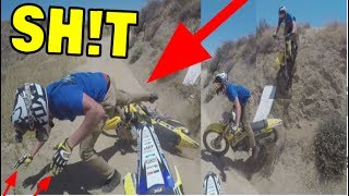 BROKE BOTH HANDS DIRT BIKE WRECK [upl. by Adnorehs710]