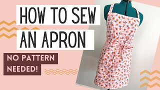 How to Sew an Easy Apron [upl. by Aenotna206]