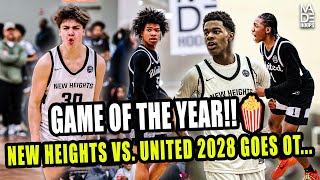 GAME OF THE YEAR New Heights vs Team United 2028 OT Thriller 🍿🔥 [upl. by Arad]