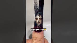 Wait for it 👀 This nail is possessed 👻😱 nailart nails halloweennails beetlejuice [upl. by Emiatej]