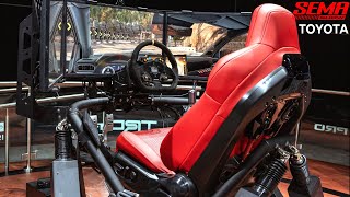 Toyota Tacoma IsoDynamic Performance Seat Simulator at SEMA [upl. by Lovering]