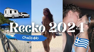 VLOG ŘECKO  CHALKIDIKI 2024 Karavanem v Ouzouni Beach Camp [upl. by Pepin]