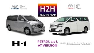 H2H 90 Hyundai H1 vs Toyota VELLFIRE [upl. by Ahsenak]