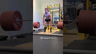 585 pound deadlift for 2 Beltless lifting gym deadlift [upl. by Liahus]