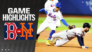 Red Sox vs Mets Game Highlights 9424  MLB Highlights [upl. by Amorette572]