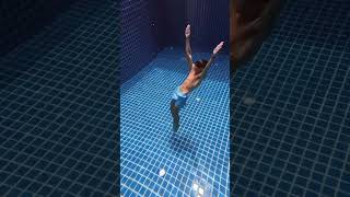 gymnastics meets swimming 🤝 📹 Nickoflow6 Olympics [upl. by Cantlon]